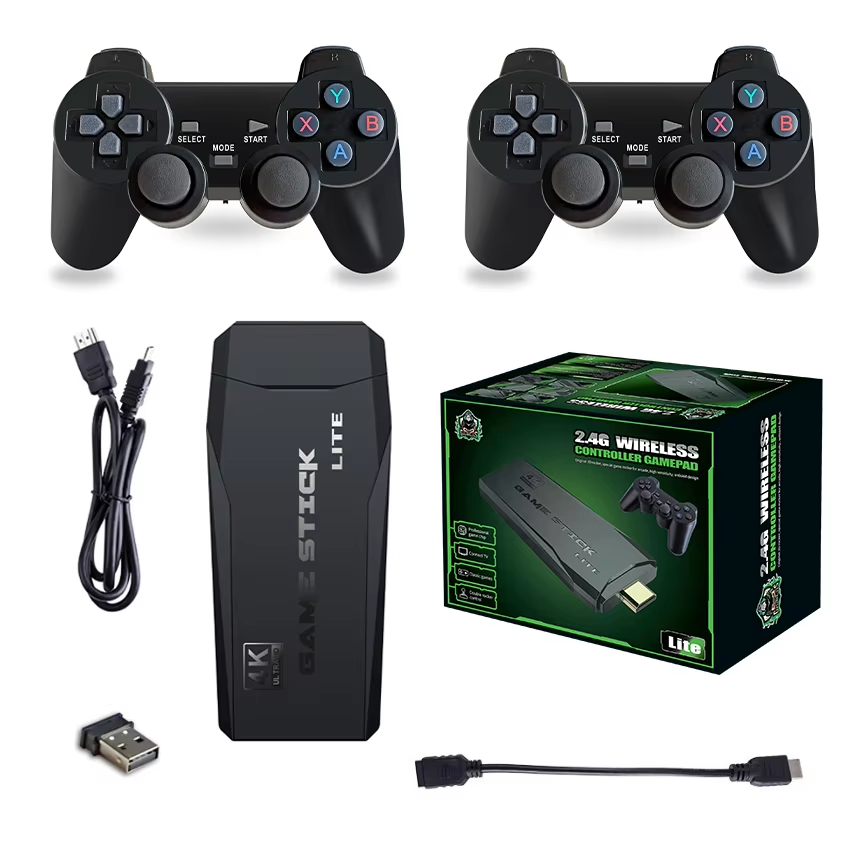 Consola Game Stick Lite 2.4G inalámbrica con 2 controles