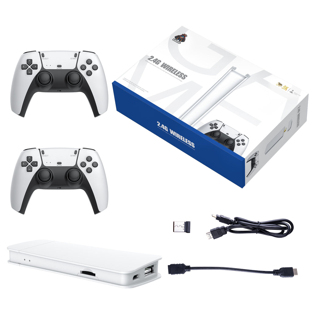 Consola Game Stick 2.4G inalámbrica con 2 controles (modelo blanco)