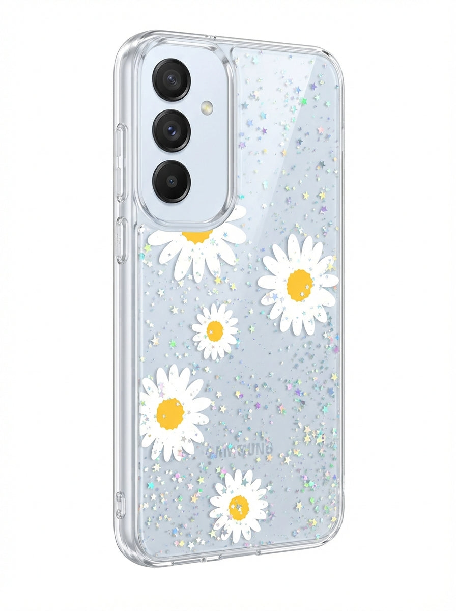 Estuches  Transparentes con Diseños y  Brillo