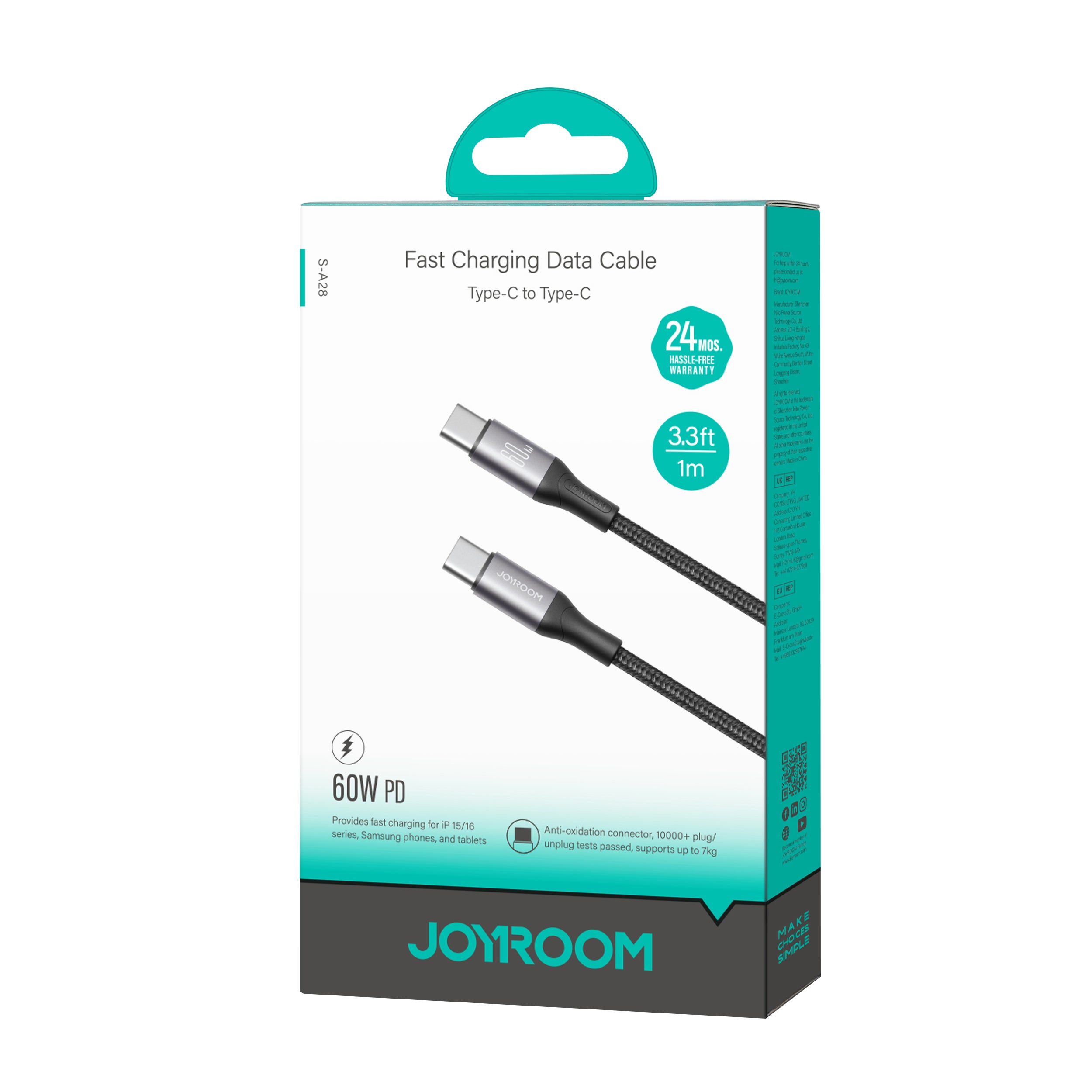 Cable JoyRoom S-A28 USB-C a USB-C