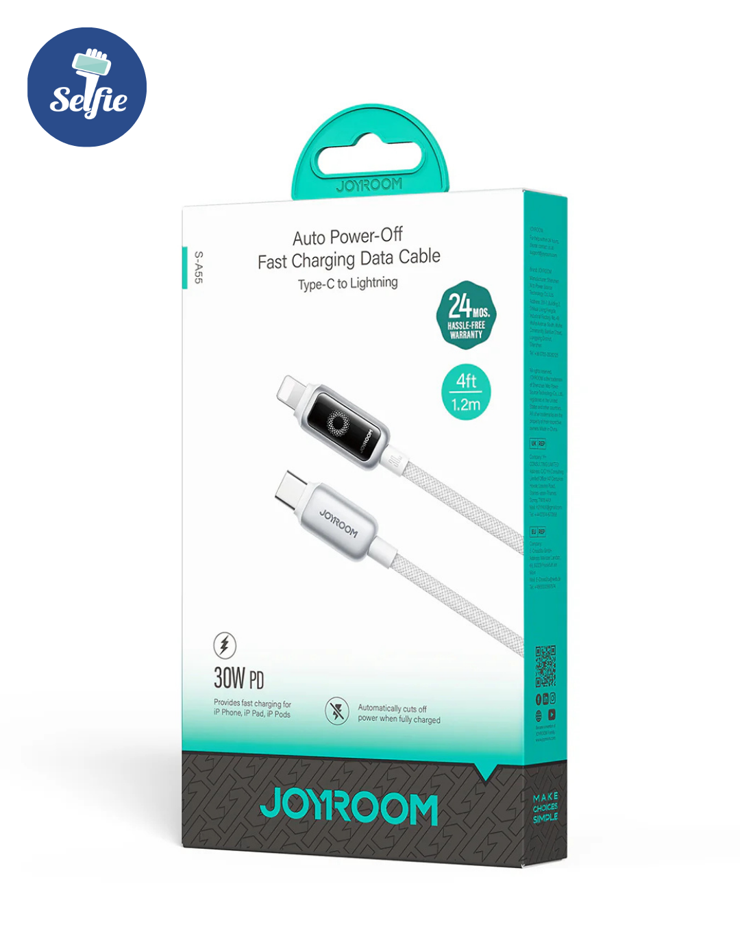 Cable JoyRoom S-A55 | Carga Ultra Rápida (Alta Potencia)