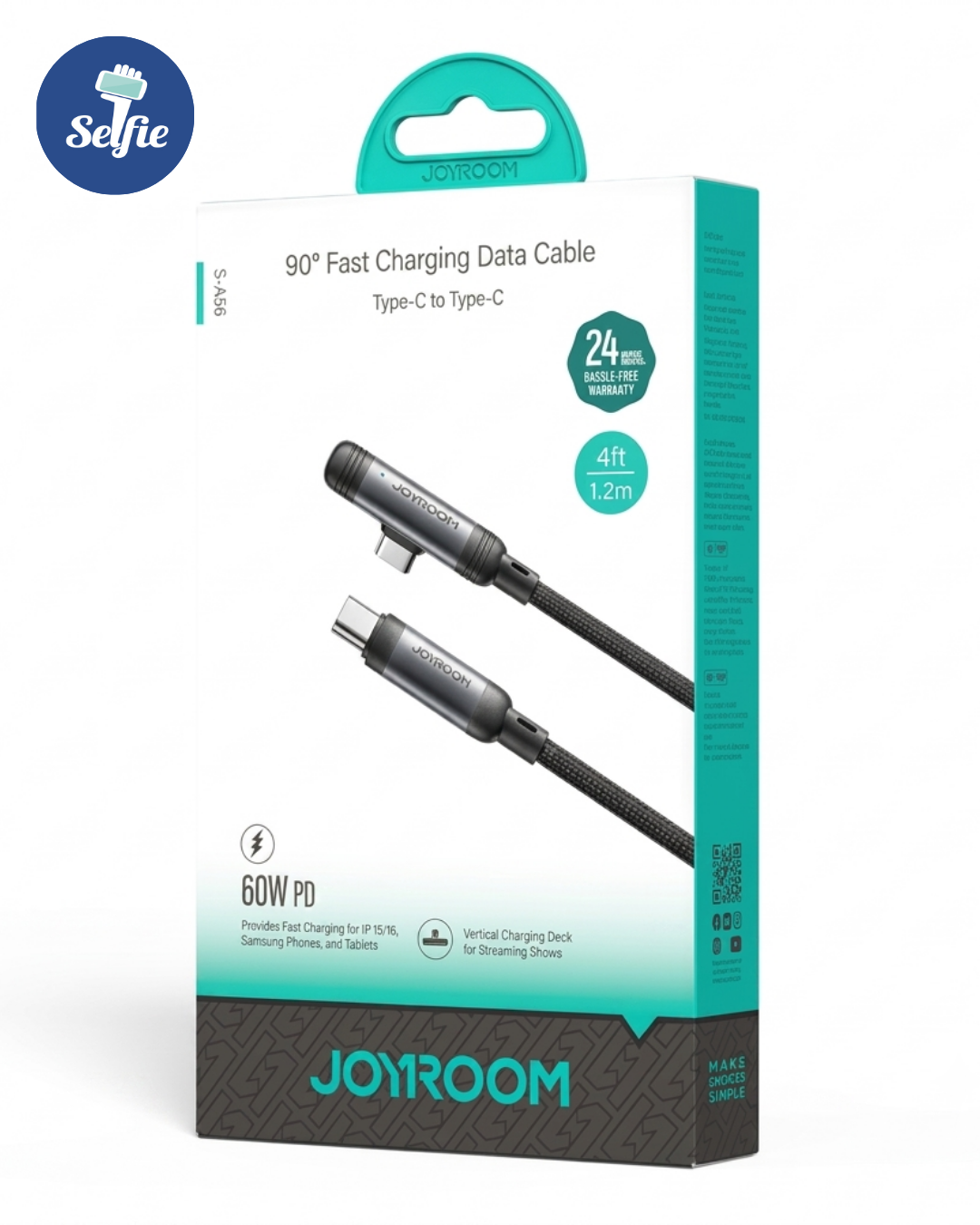 Cable JoyRoom S-A56 | Conector a 90° en L