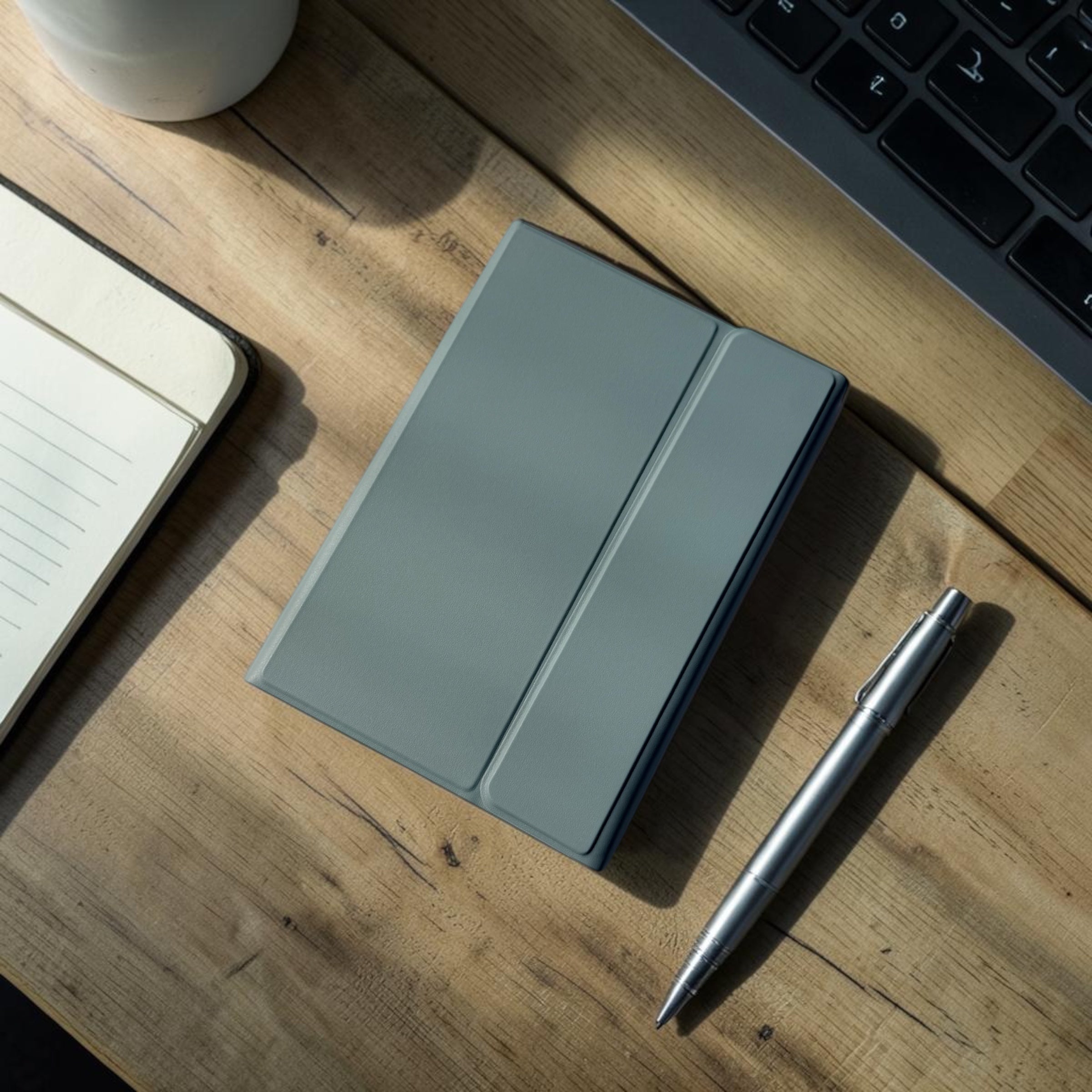 Agenda tipo Folio con Teclado Inalambrico (iOS & Android)