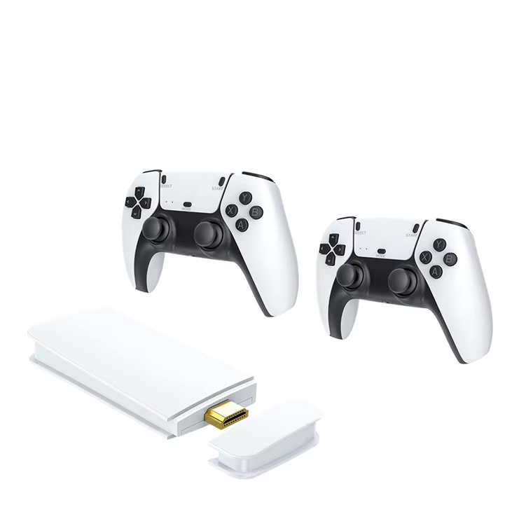 Consola Game Stick 2.4G inalámbrica con 2 controles (modelo blanco)